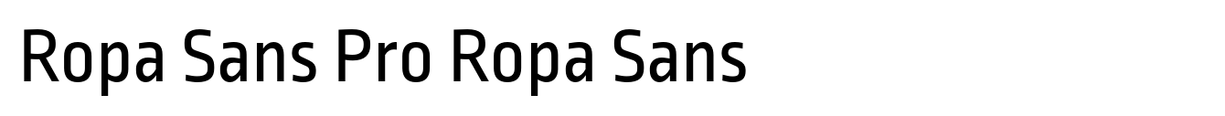 Ropa Sans Pro Ropa Sans